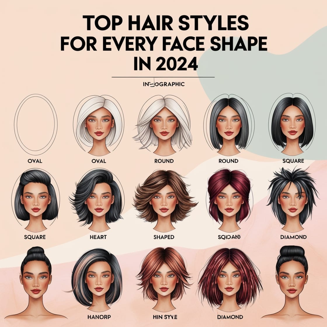 Top Hair Styles for Every Face Shape in 2024