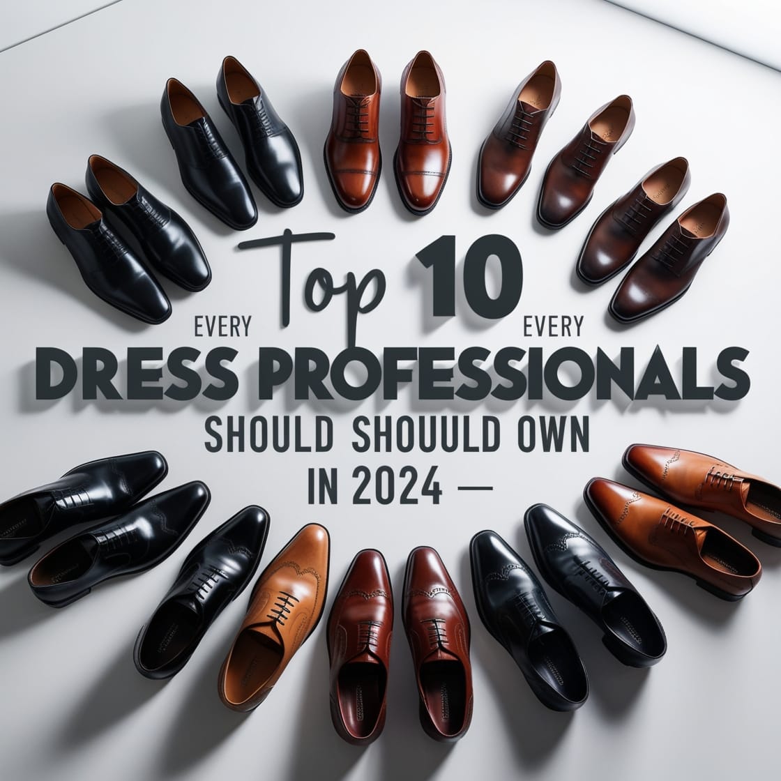 Top 10 Dress Shoes Every Professional Should Own in 2024